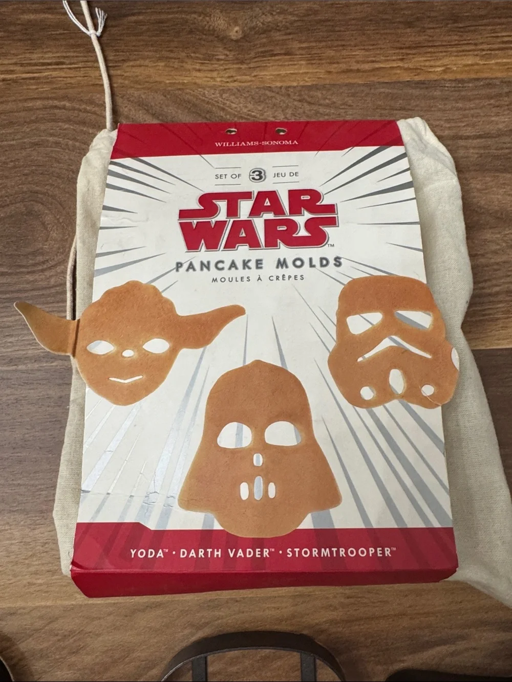 Williams Sonoma Pancake Molds Set — Yoda, Darth Vader & Stormtrooper